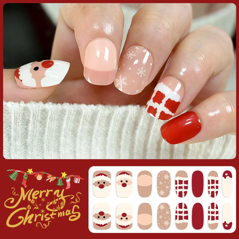 14 Tipps Full Wrap Nagellack Aufkleber Selbstklebende einfarbige Gel-Nagelstreifen Kunst Aufkleber Nicht halbgehärtete DIY Nageldekorationen
