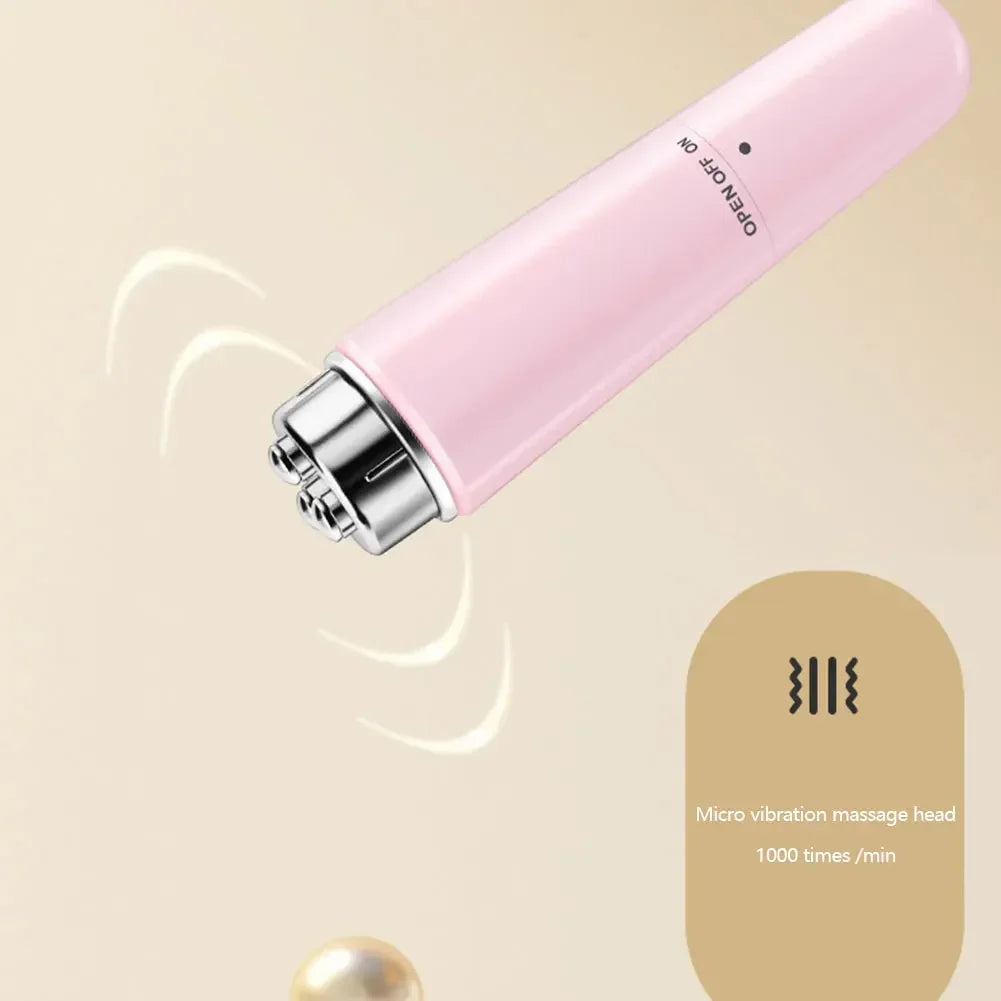 4-in-1 elektrisches Gesichtsmassagegerät, Mikrovibration, Augenschönheitsinstrument zum Entspannen von Augen, Augenringen, Tränensäcken, Falten und Schwellungen