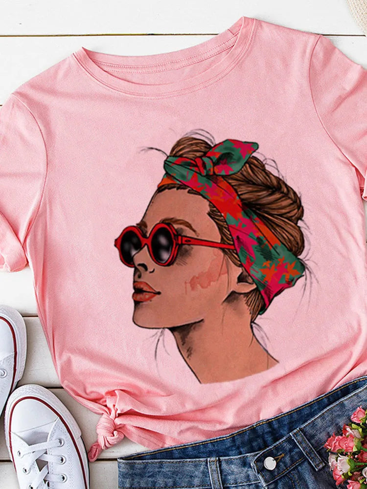 Gelbes Kurzarm-T-Shirt für Damen, lässige Damenoberteile, Harajuku-Streetwear, Sommerdruck, Drop Ship