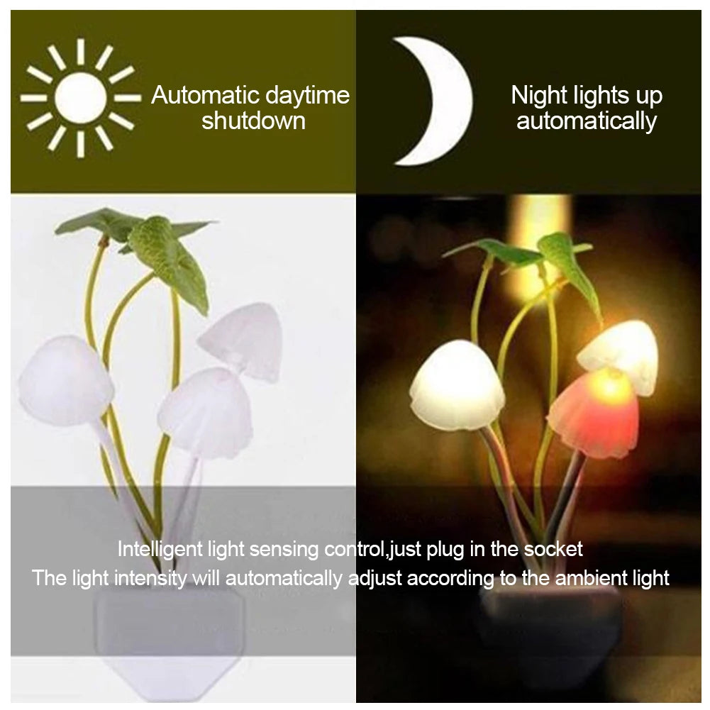 20 V 3 LED Wand Licht-steuerung Sensor Nachtlicht Induktion Traum Pilz Lampe Hause Schlafzimmer Dekoration EU & UNS Stecker