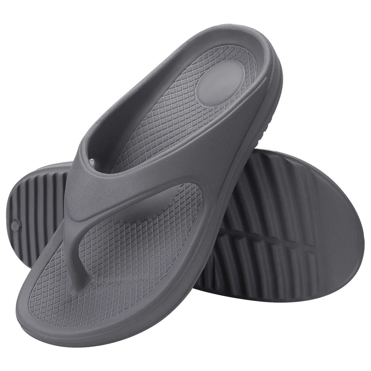 Shevalues Orthopädische Sandalen für Damen, modisch, Strand, Flip-Flop, Sommer, Outdoor, weiche Sandalen mit Fußgewölbeunterstützung, für Zuhause, Badezimmer, Rutschen