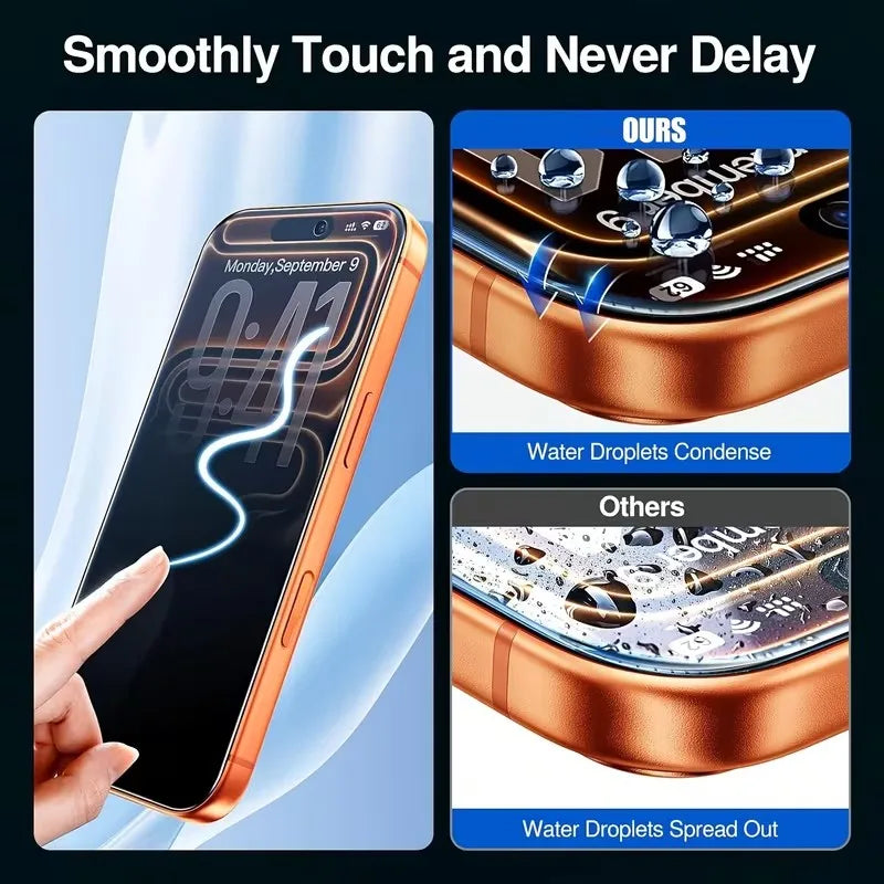5 Stück Sichtschutz-Displayschutzfolie für iPhone 16 15 14 11 12 13 17 Pro Max Mini Anti-Spy Panzerglas für iPhone XR X XS 15 16 Plus