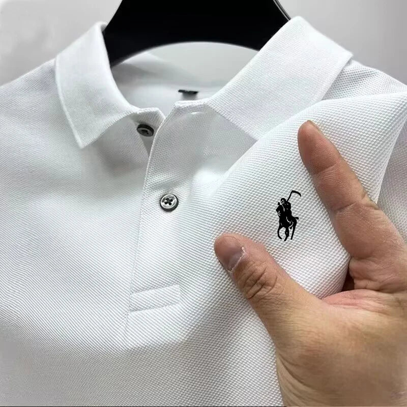 2026 Neues Hochwertiges Herren-T-Shirt Sommer Luxusmarke Street-Trend Freizeit Business Kragen-T-Shirt Ropa Hombre