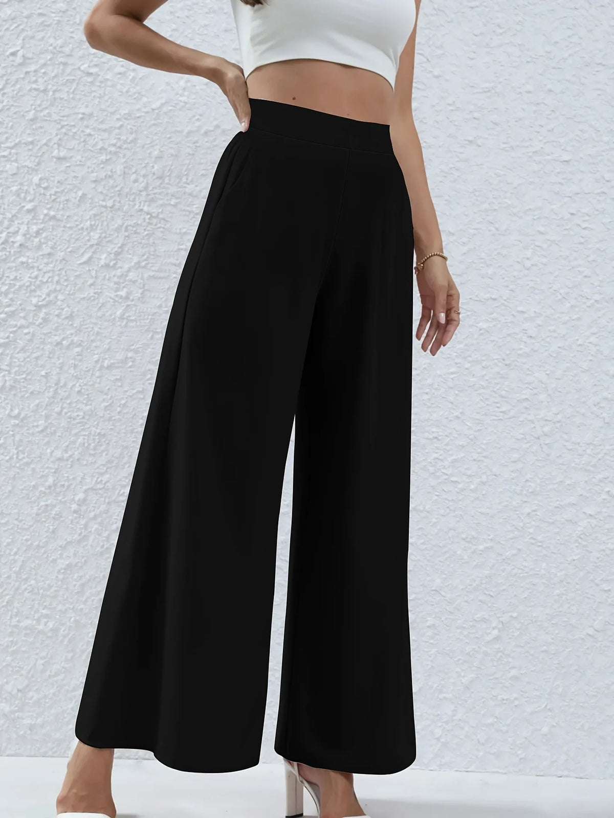 Damen Sommer neue Plus-Size-Stricks toff elegante Temperament weitb einige Freizeit hose