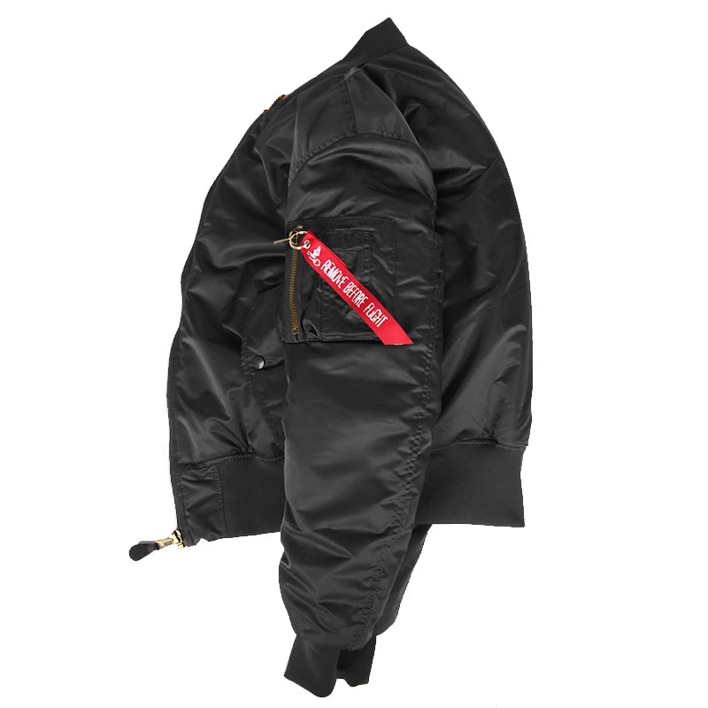2024 Vintage Doppelseite Winter jacke Männer Mantel Blase Parka Puffer warmer Bomber geste ppte Pilot ma-1 us Luftwaffe Militär armee