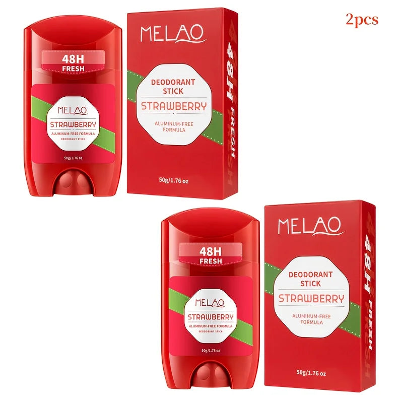 Lavendel-Deodorant-Stick, Erdbeer-Deodorant-Stick, 50g - 48 Stunden anhaltende Frische, Feuchtigkeitsspendend und Erfrischend, Geeignet für Arbeit, Dates und den Heimgebrauch