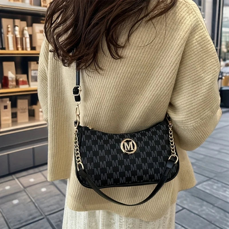 Handtasche im Vintage-Stil, Umhängetasche, verstellbarer Riemen, Damen-Messenger-Umhängetasche, anspruchsvolle Accessoire-Einkaufstasche