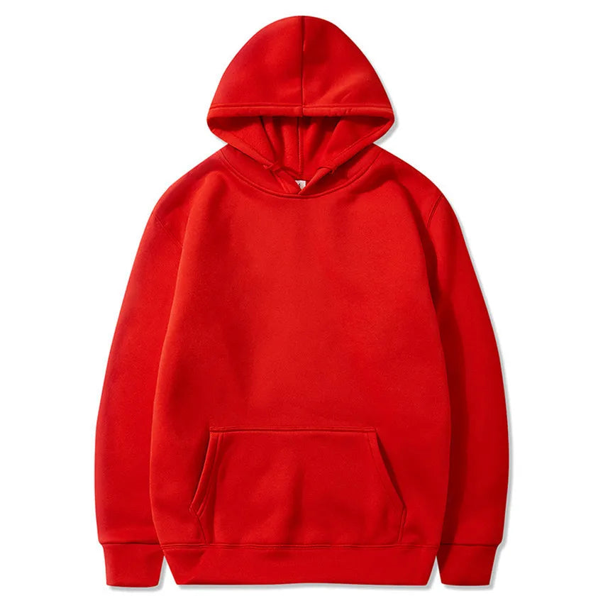 Damen Einfarbige Kapuzenpullover mit Taschen Sport Fitness Sweatshirts Modische Lässige Pullover in Verschiedenen Farben