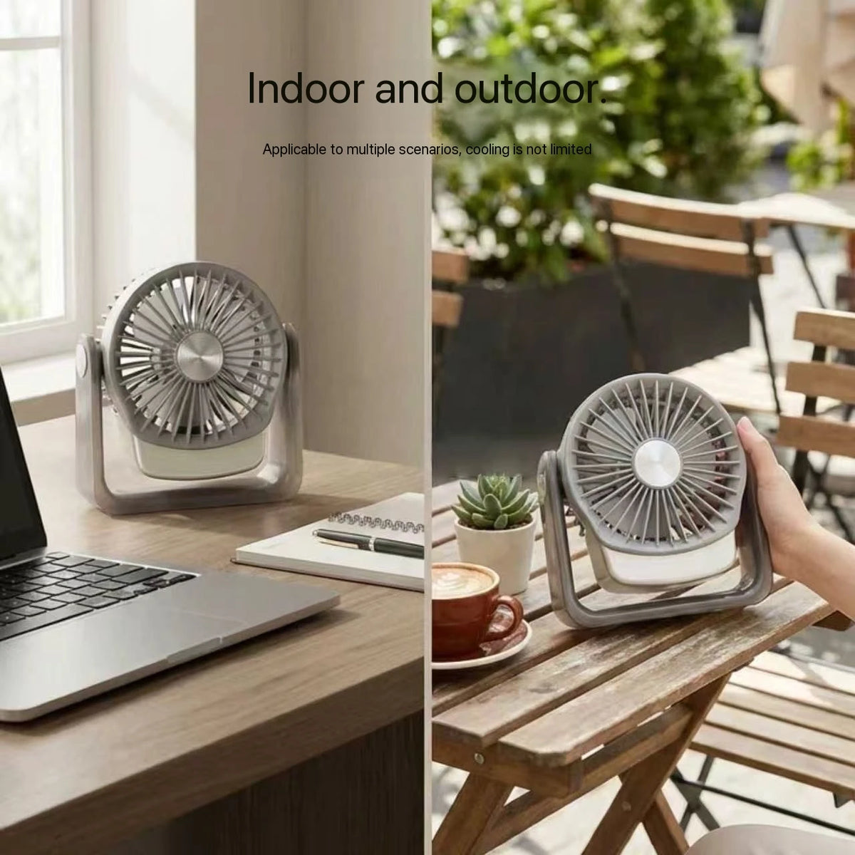 MEET SUN 500mAh Desktop Leiser Mini-Ventilator Handlicher Kühlventilator Make-up Nachbearbeitungswerkzeug Sommer-Essential Persönlicher Lüfter