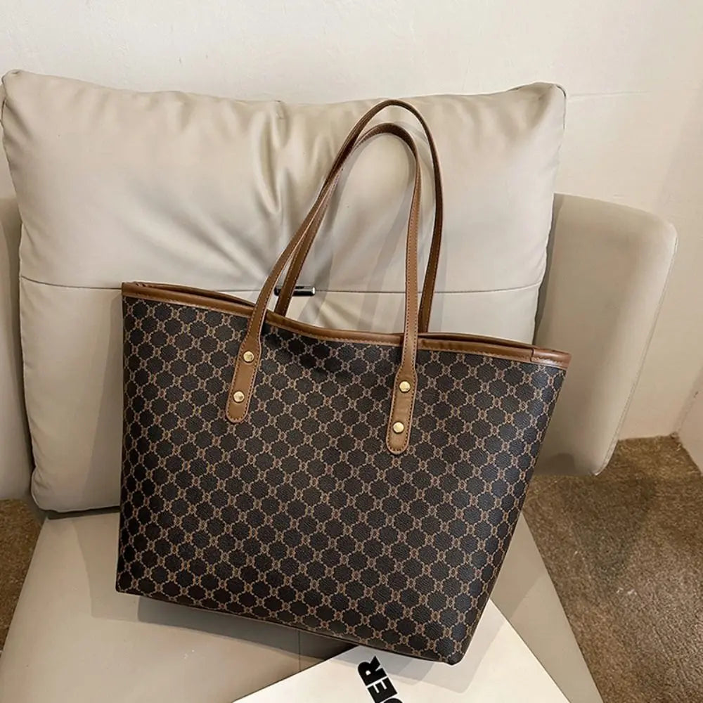 Mode Frauen Handtaschen klassisches Design Umhängetasche große Kapazität Einkaufstasche Damen lässig Pendelt asche