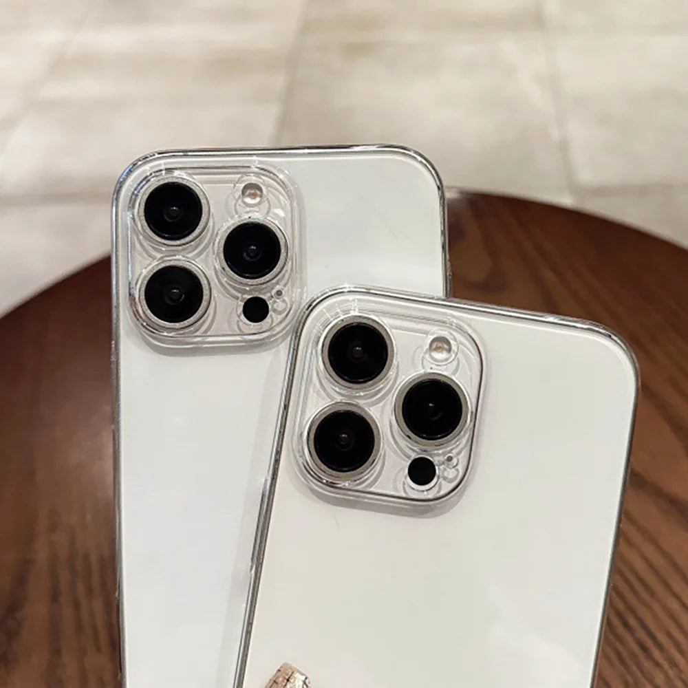 Transparente Hülle für iPhone 17 16 15 14 11 12 13 Pro Max 7 8 15 16 Plus X XR XS Max Air SE 2020 2022 iPhone11 Stoßfeste Schutzhülle Funda