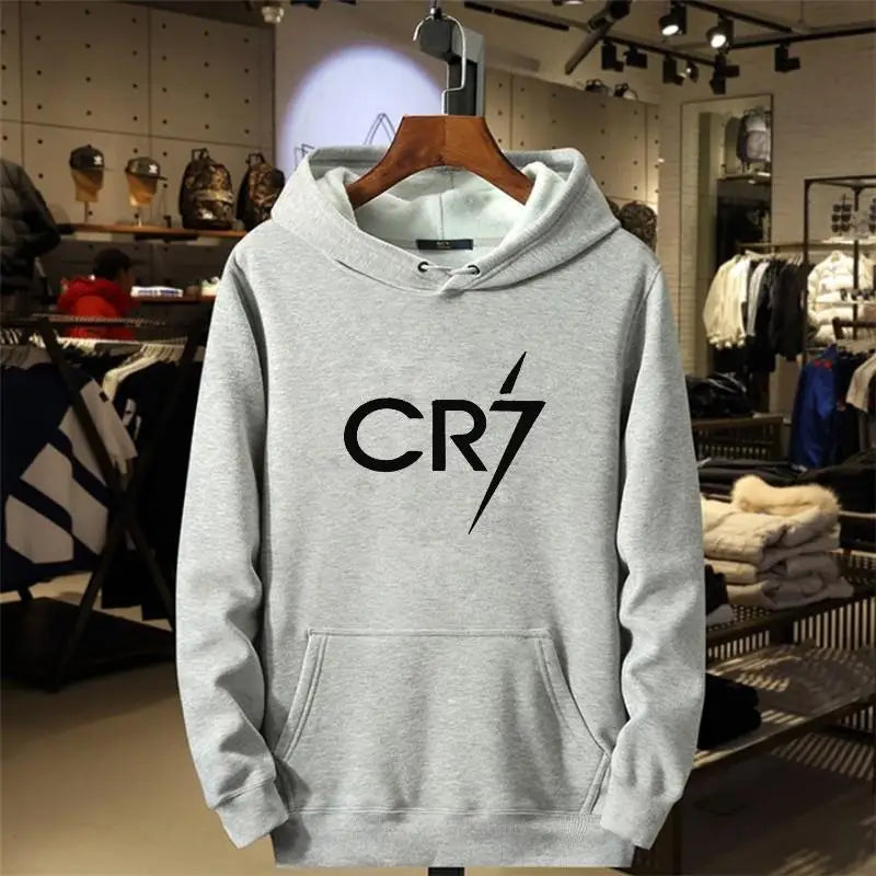 2026 Herren- und Damen-Freizeit-Sport-Hoodie mit CR7-Aufdruck, locker geschnitten, modisch, langärmelig, Fleece-Pullover