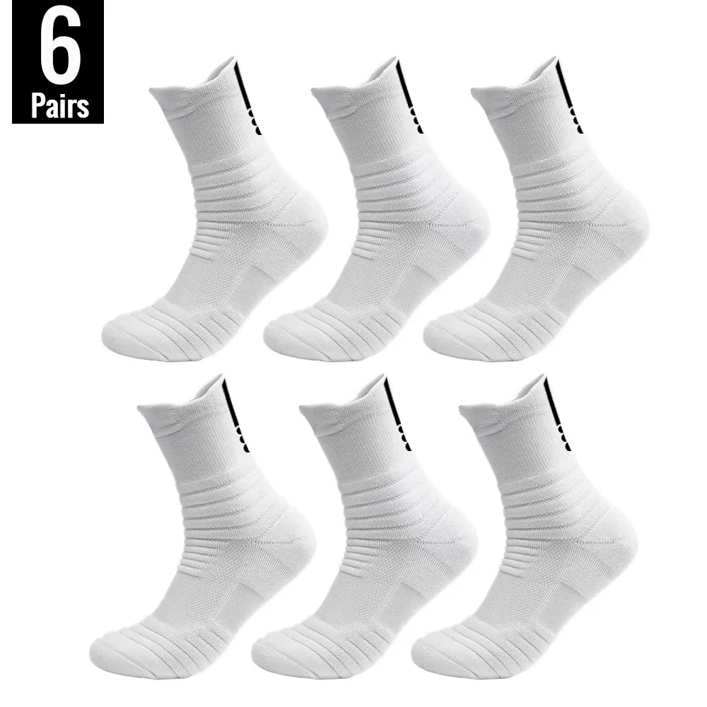 HSS 6/3/1 Paar neue Männer Sport Laufen Fitness Flug kurze Röhre Socken Damen Handtuch unten Basketball Socken einfarbig schwarze Socken