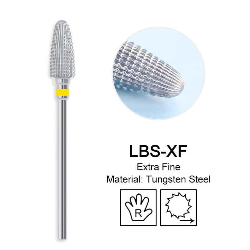 Nagel Bohrer Bits Hartmetall Große Kegel Elektrische Fräser Gel Polish Remover Schleifen Werkzeuge DIY Zubehör Liefert