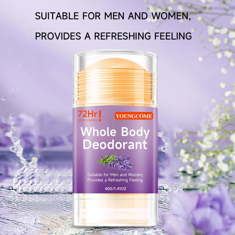 Ganzkörper-Deodorant-Set: Pfirsich-Deodorant-Stick für Damen und Herren zur Geruchsbeseitigung unter den Achseln, Honig-Pfirsich-Stick-Deodorant für Fitness und den täglichen Gebrauch