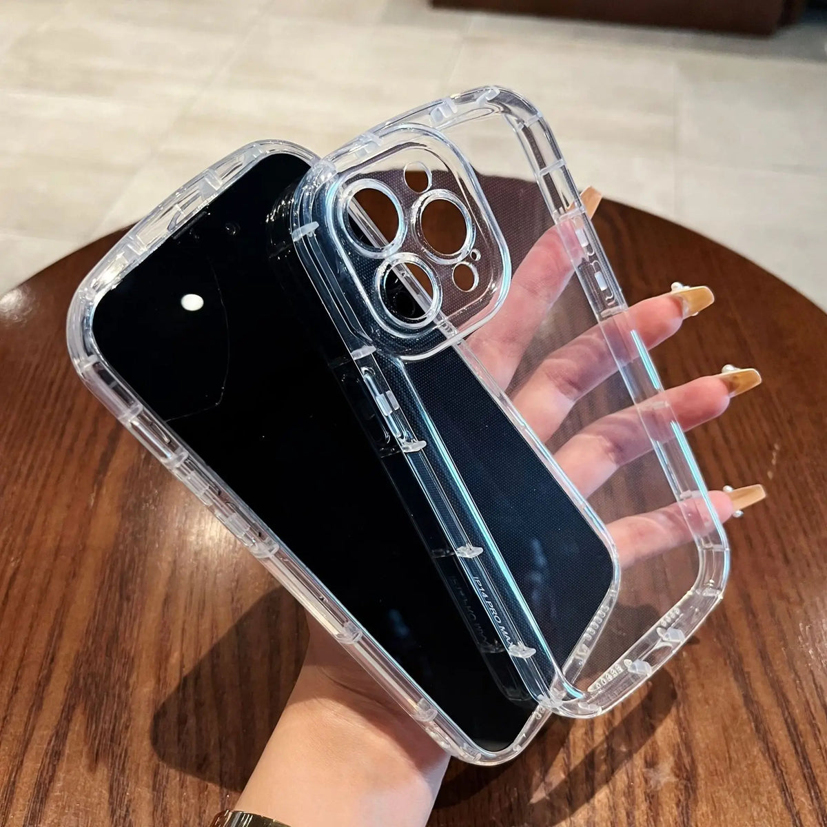 Silikon-Handyhülle für iPhone 17 13 Pro Max 11 16 15 14 12 17 Air 7 8 Plus XR X Xs 17Promax stoßfeste transparente Funda-Abdeckung