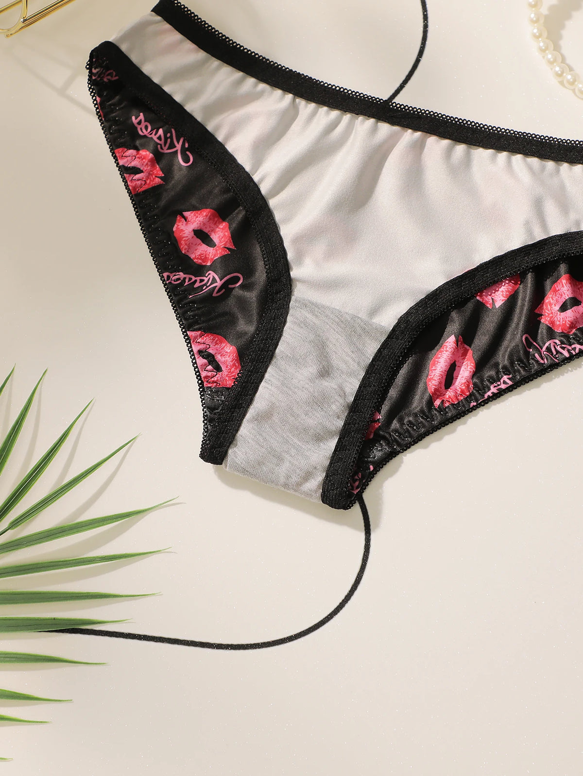 Hohe Qualität Gedruckt Patchwork Spitze Sexy Dessous Set Für frauen Push-Up Bhs Mit Stahl Ring Unterwäsche A2174