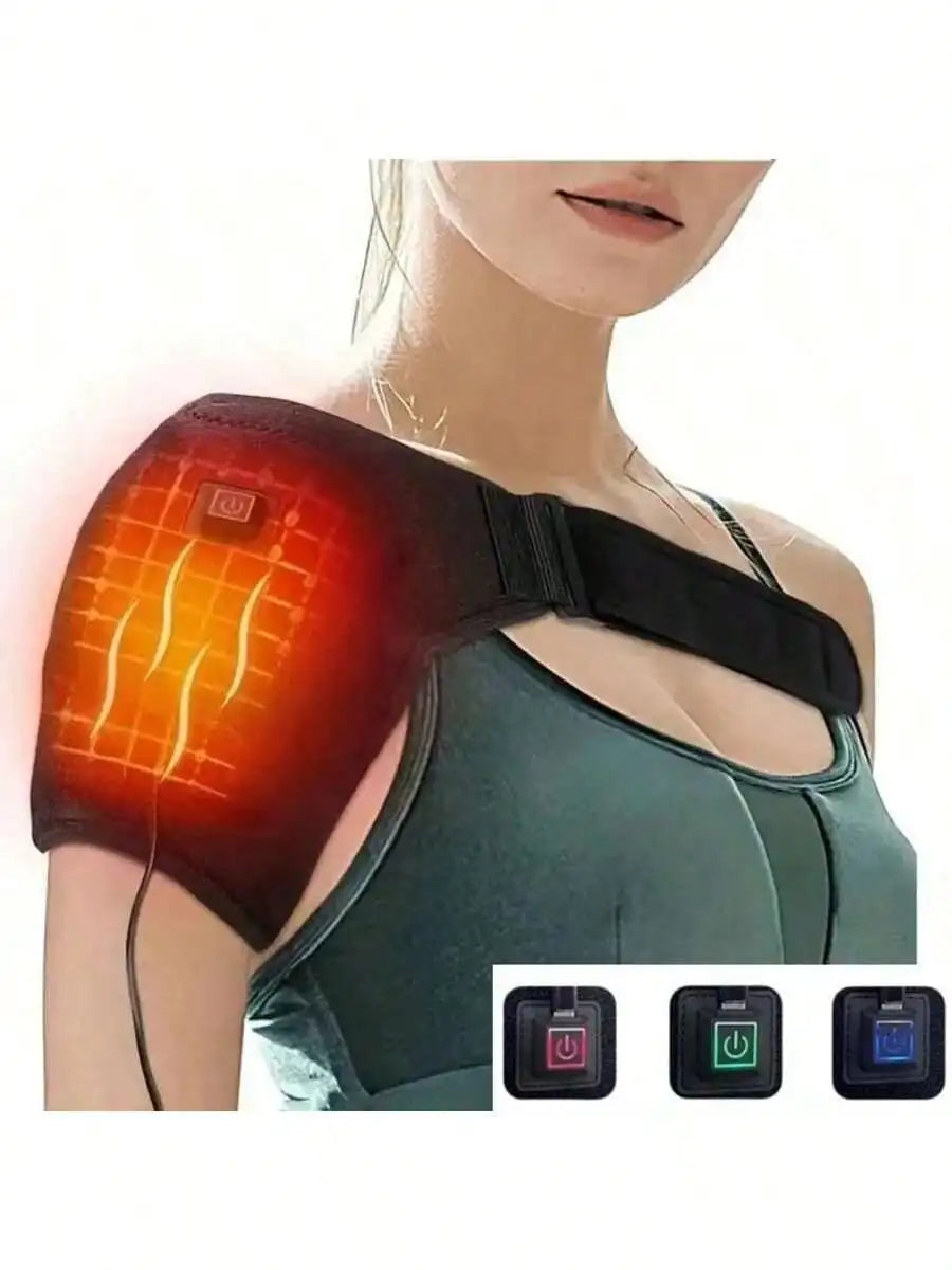 2026 USB Elektrische Heizung Schultermassage Beheizte Rücken-Schulterstütze Einstellbare Heizung Schultermassage Arm Muskelentspannung