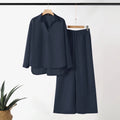 ZANZEA Frühling 2 stücke Outfits Frauen Hosen Anzüge Langarm Bluse Hose Sets Solide Arbeit Trainingsanzug Beiläufige Lose Passenden Set 2025