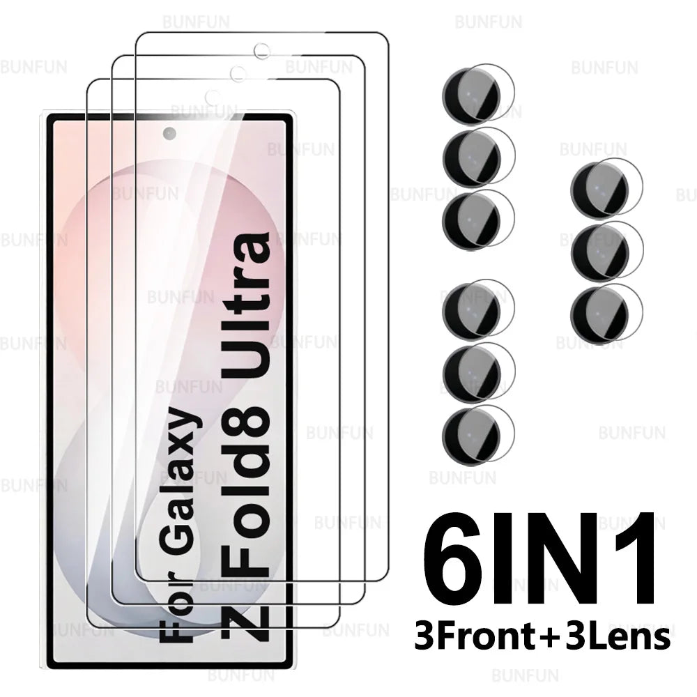 8in1 Displayschutzfolie Außenglas für Samsung Galaxy Z Fold8 Ultra 5G Kamerafolie Gehärtetes Glas ZFold8 Fold 8 Ultra ZFold8Ultra