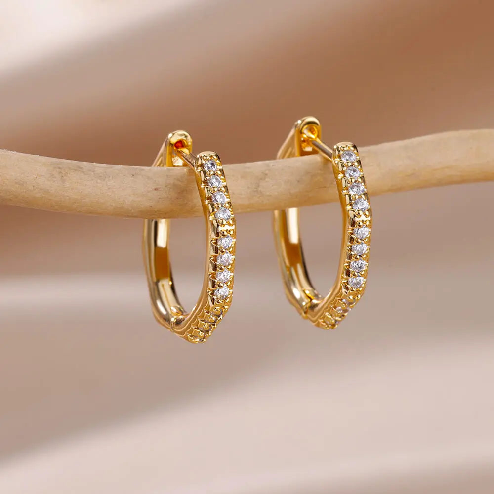 Luxus Zirkon Evil Eye Hoop Ohrringe Für Frauen Edelstahl Türkische Teufel Auge Eardrop Ohrring Ästhetischen Schmuck Geschenk aretes
