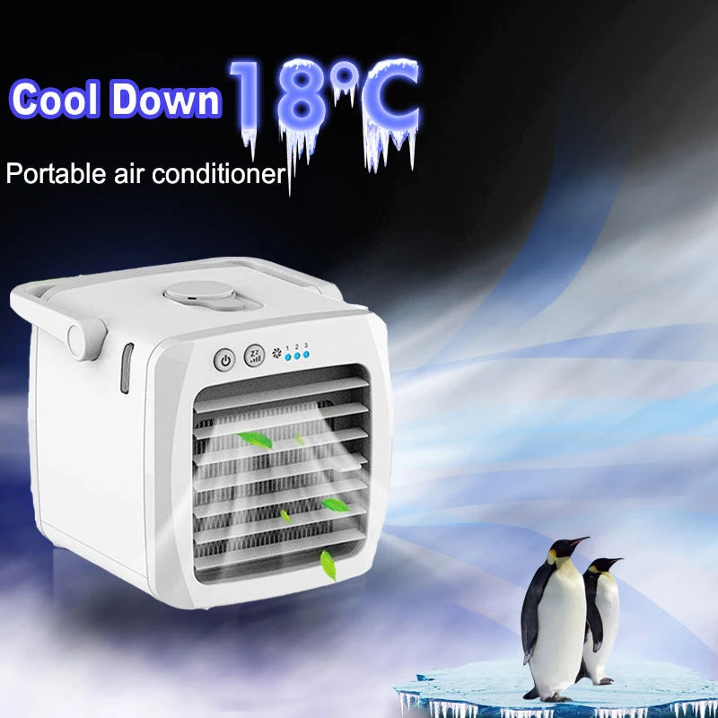 Tragbare Klimaanlage persönlicher Luftkühler USB persönlicher Desktop-Lüfter Mini-Luft-Desktop-Luftbe feuchter Lüfter