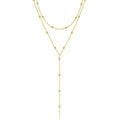 Neue vergoldete Lariat-Halskette für Frauen, doppelt lieferbar, lange Kette, Tropfen-Anhänger, Halsband, Modeschmuck, Accessoires, Geschenke