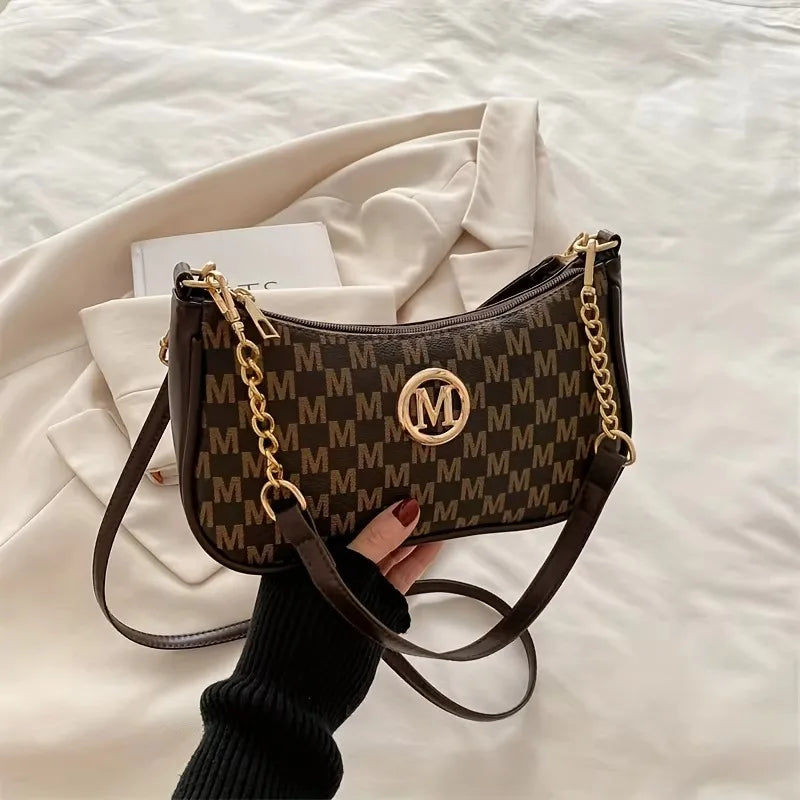 Handtasche im Vintage-Stil, Umhängetasche, verstellbarer Riemen, Damen-Messenger-Umhängetasche, anspruchsvolle Accessoire-Einkaufstasche