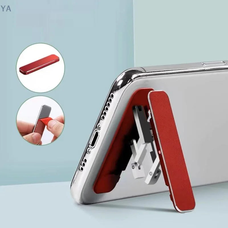 1/3 Stück Mini Unsichtbarer Faltbarer Handyständer aus Aluminiumlegierung, Desktop-Halterung mit Verstellbarem Winkel für Mobiltelefone