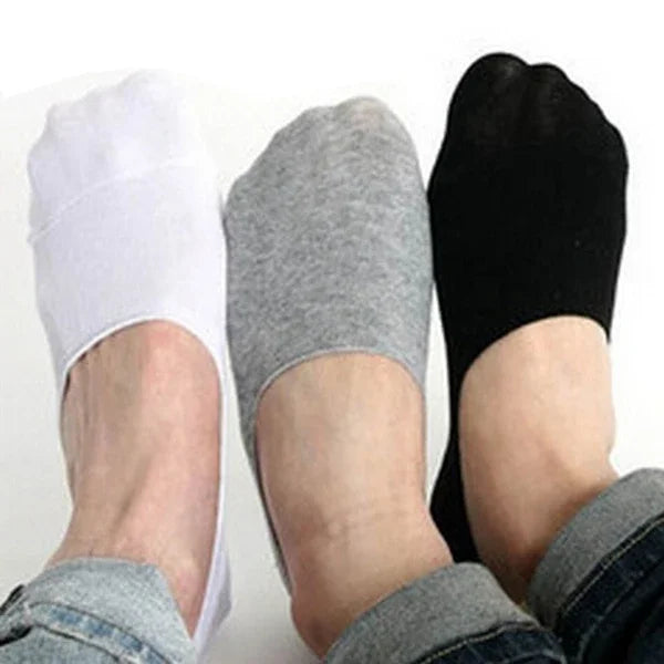 5Pairs Männer Boot Baumwolle Socken Sommer Herbst Nicht-slip Silikon Unsichtbare Atmungsaktive Socken Männliche Söckchen Hausschuhe Sport socken