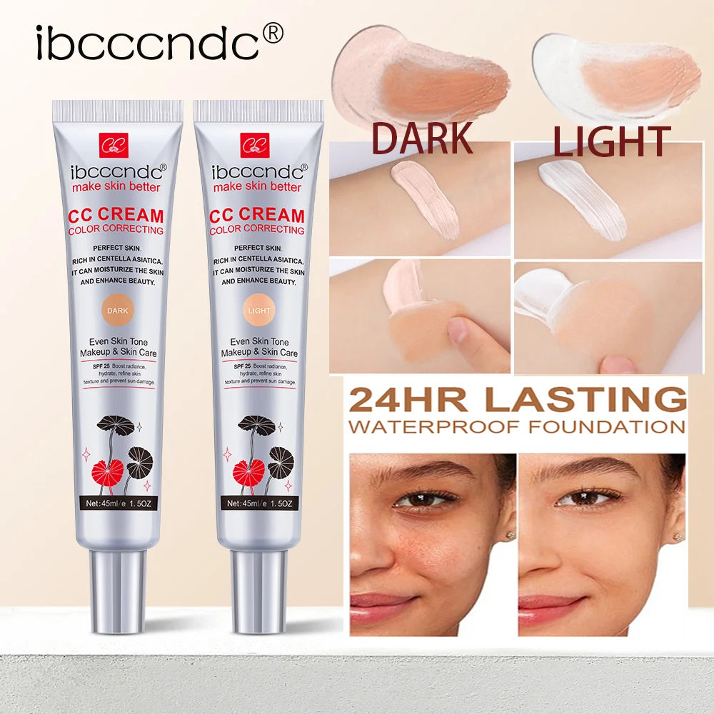 CC Creme Wasserdicht Feuchtigkeitsspendende Korrektur Anti-schweiß Make-Up Vor Concealer Dauerhafte Frauen Make-Up Schützen Haut Make-Up