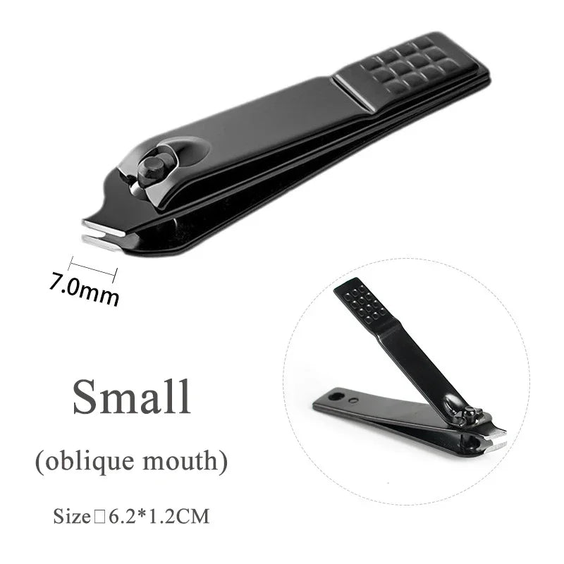 1/3 Stück Schwarze Nagelknipser aus Edelstahl, Nagelschere für dicke Nägel, Zange für Zehennägel und Fingernägel, Professioneller Maniküre-Trimmer