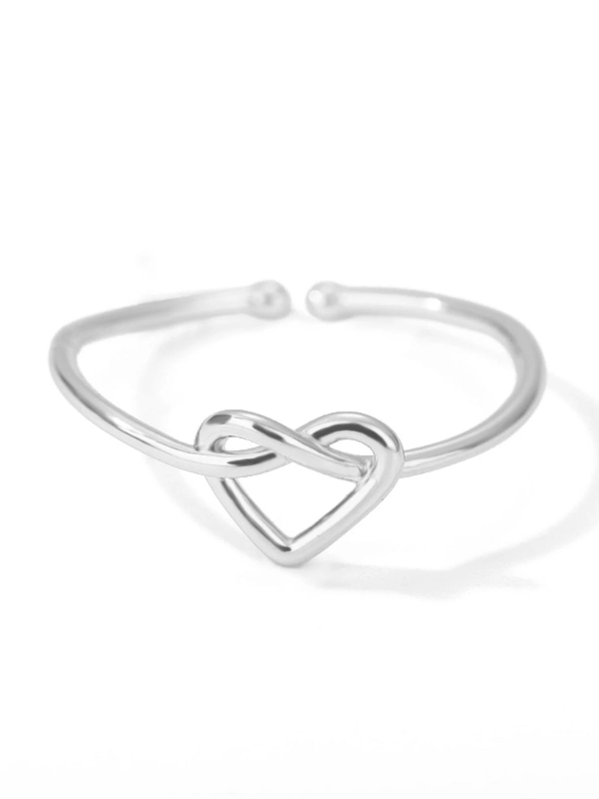 Einfache Edelstahl Herz Ringe Für Frauen Mädchen Öffnung Gold Farbe Finger Ring Hochzeit Engagement Weibliche Schmuck Party Geschenk