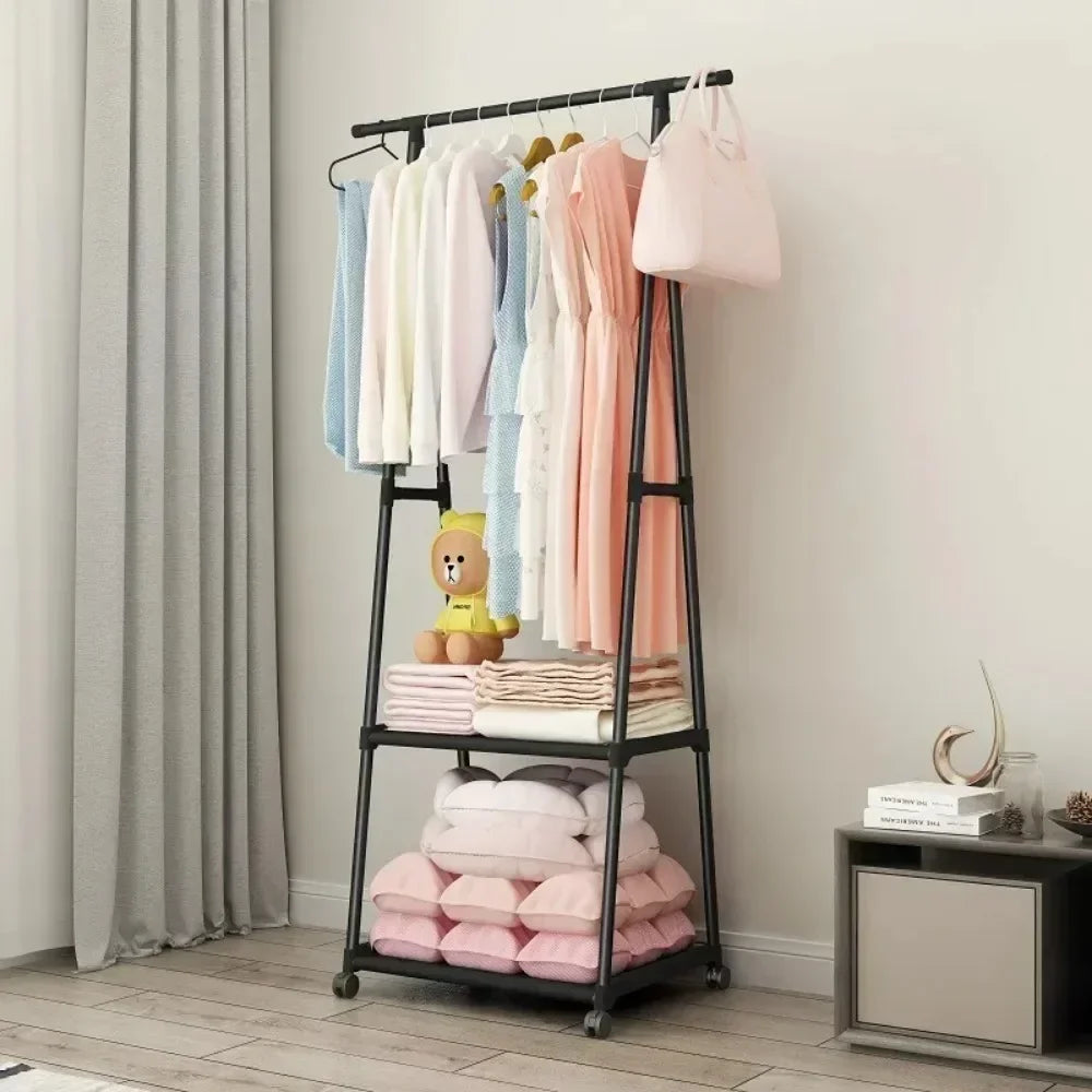 Multifunktionale Lagerung Schlafsaal Kleidung Trocknen Rack Stand Kleidung Rack Einfache Kleidung Mobile Hängende Kleidung Rack