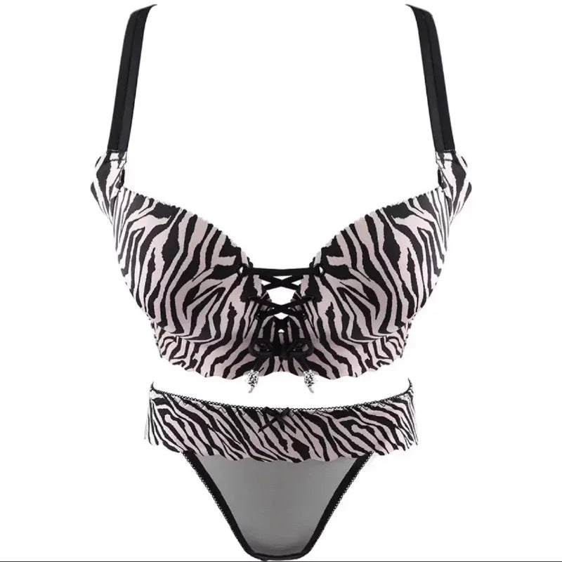Sexy, verdicktes Push-up-BH-Set für Damen, kabelloser Komfort-BH mit verstellbarem Kordelzug, gepolsterte Bralette, schöner Rücken, elegante Dessous