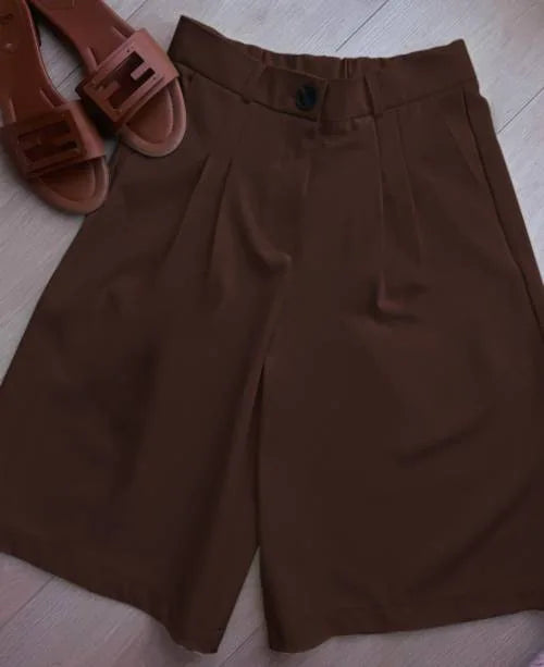 Damen Lockerer Blazer-Anzug Einfarbig Lässiger Umlegekragen Einknopf-Mantel Hochgeschnittene Shorts 2026 Sommer Herbst Formelle Neue Outfits