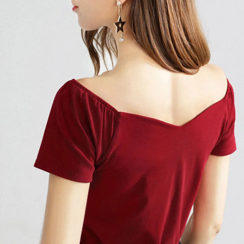 Mode Frauen Frühling Sommer Stil Baumwolle Blusen Shirts Frauen Casual Kurzarm V-ausschnitt Solide Lose Blusen Frauen Tops DF3492