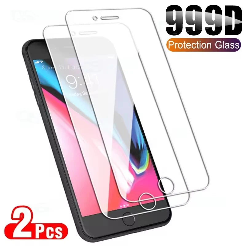 1–2 Stück gehärtetes Glas für iPhone 16 13 11 12 14 15 Pro Max Mini-Displayschutzfolie für iPhone 7 8 15 16 Plus X XR XS MAX SE Glas