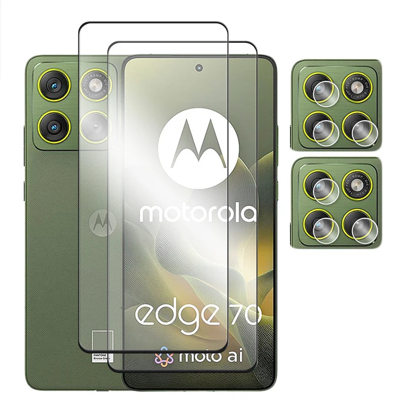 6in1 Für Motorola Rand 70 Glas Für Moto Rand 70 Gehärtetem Glas 2,5 D Volle Abdeckung Kleber Screen Protector Für motorola Rand 70 Film