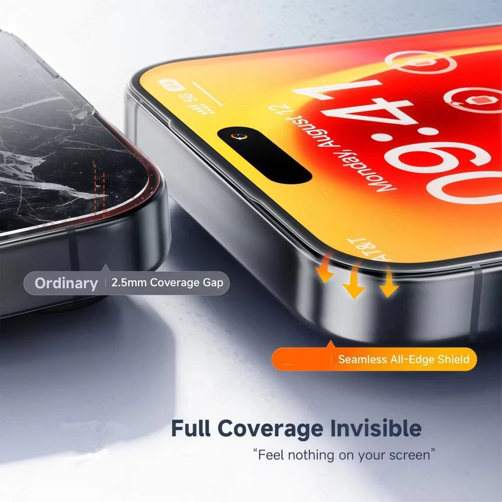 1-2 Stück Panzerglas für iPhone 17 Pro Max Air Displayschutzfolie für iPhone 16 15 14 13 12 11 Pro 6 Plus 7 8 SE Schutzglas