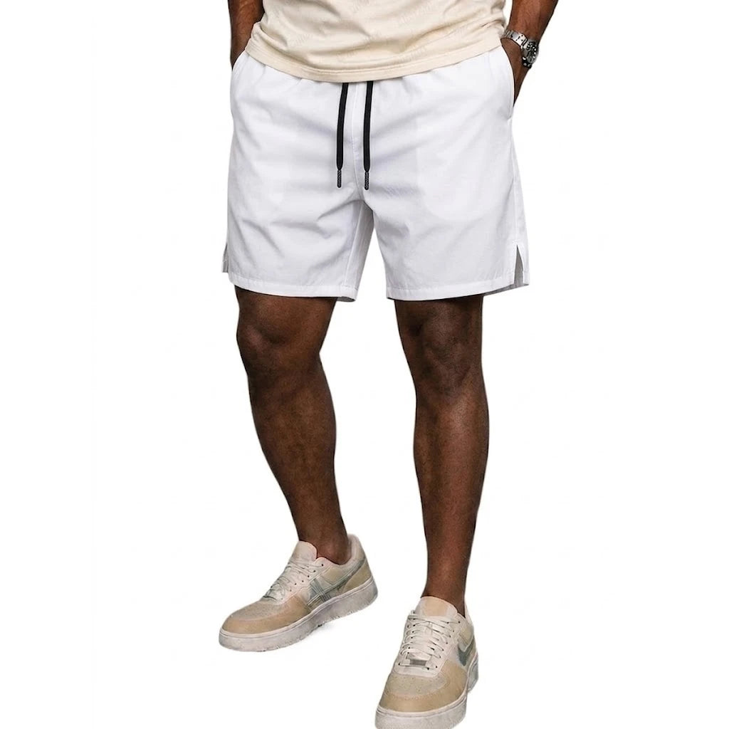 Sommer Herren Sport Fitness Shorts Schnelltrocknende Athletische Arbeitsshorts Freizeithosen Boardshorts mit Taschen Strandshorts Gym-Hosen für Männer