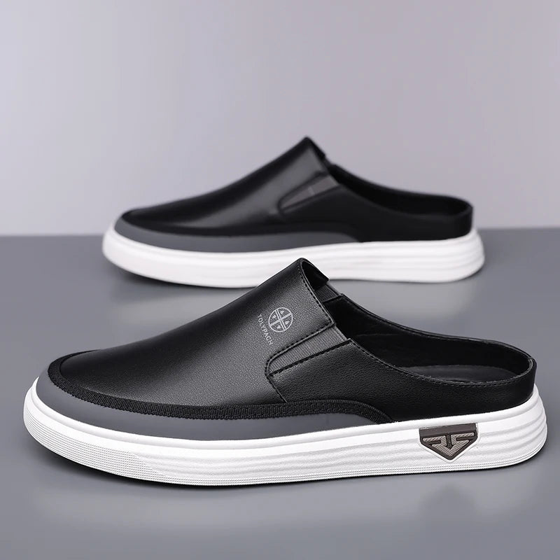 Herren Slip-On Loafer Sommer Rutschfeste Weiche Sohle Freizeitschuhe Bequeme Atmungsaktive Mule-Schuhe Einfach zu Tragen-725