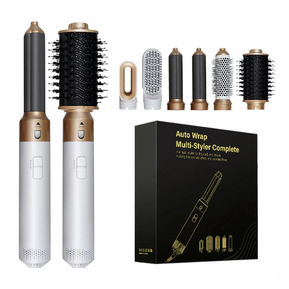 6-in-1-Haartrockner für Haare mit Lockenstab, Haarglätter mit Haarbürste, Haartrockner für Haartrockner, 6 in 1, Multi-Styler