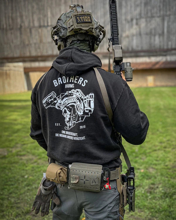 Brothers in Arms _ Team-Hoodie aus Baumwolle mit Grafik, hochwertiger Luxus-Unisex-Stil für Männer und Frauen