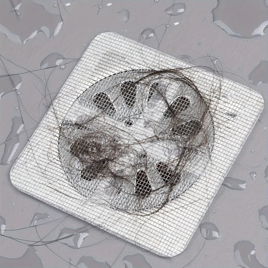 Duschablauf-Haarfänger, Haarfänger für die Dusche, Bodenspüle, Sieb, Filter, Netzaufkleber, Haarstopper für Badezimmer, Badewanne