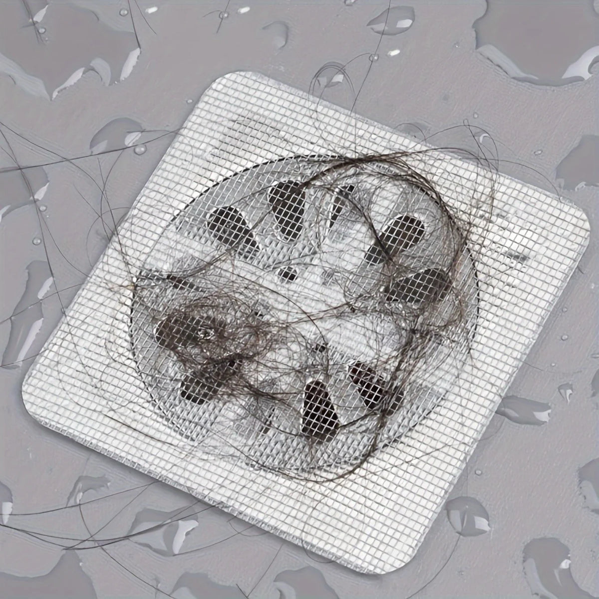 Duschablauf-Haarfänger, Haarfänger für die Dusche, Bodenspüle, Sieb, Filter, Netzaufkleber, Haarstopper für Badezimmer, Badewanne
