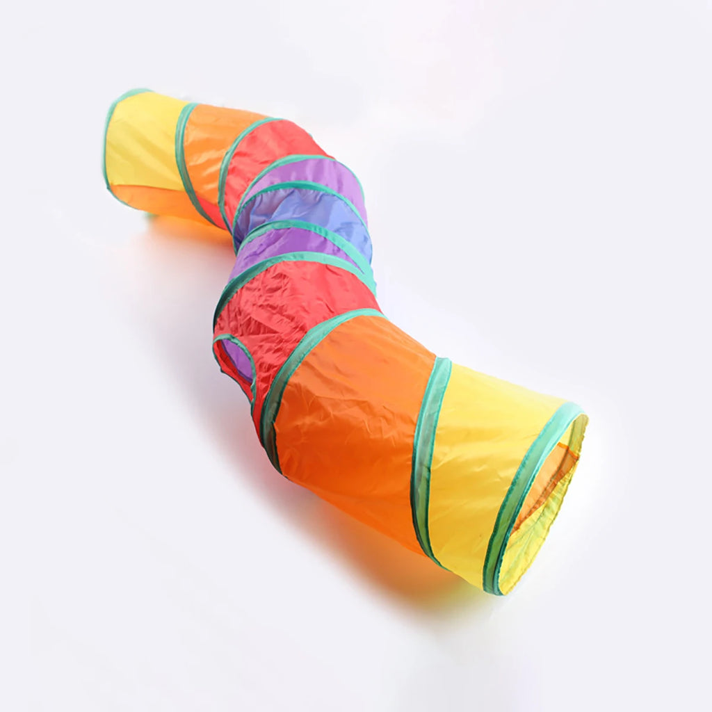Katzentunnelschlauch, faltbar, Katzenspielzeug, Kitty-Training, interaktives lustiges Spielzeug, Tunnel gelangweilt, für Welpen, Kätzchen, Heimtierbedarf, Katzenzubehör
