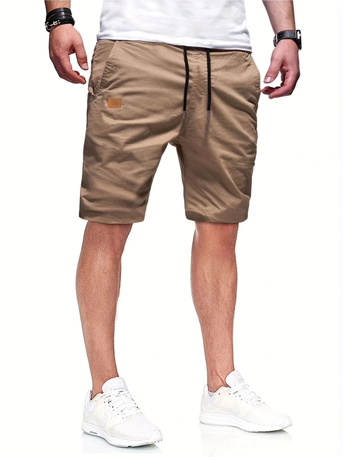 Neue Sommer-Herren-Freizeitshorts, Bermuda-Shorts, Fitness-Jogging-Shorts, Vintage-Cargoshorts mit elastischer Taille