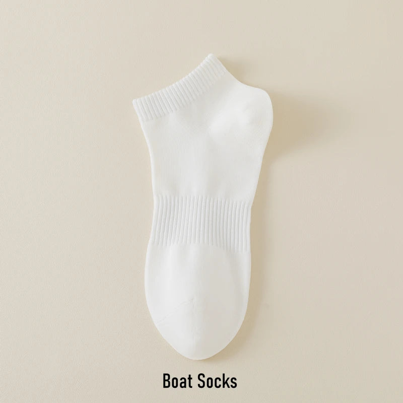 1 Paar Herren-Röhrensocken aus 100 % Baumwolle, 4 Größen, Schwarz, Weiß, klassisch, atmungsaktiv, Absorption, Damen, Sport, Boot, kurze Socken, vier Jahreszeiten