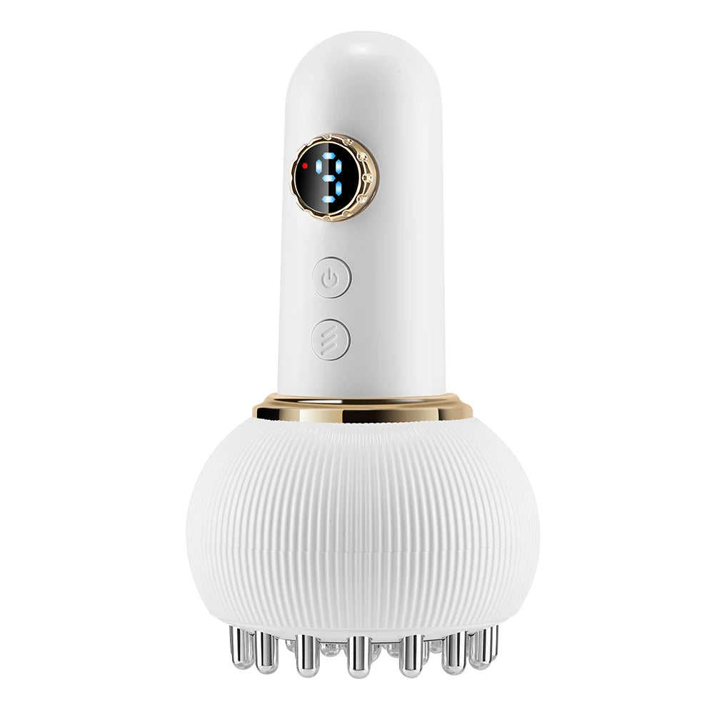 Elektrisches Meridian-Bürsten-Körpermassagegerät mit 9-Gang-Gua Sha Microcurrent Hot Compress Scraping-Funktion für Body Slim und Ralex